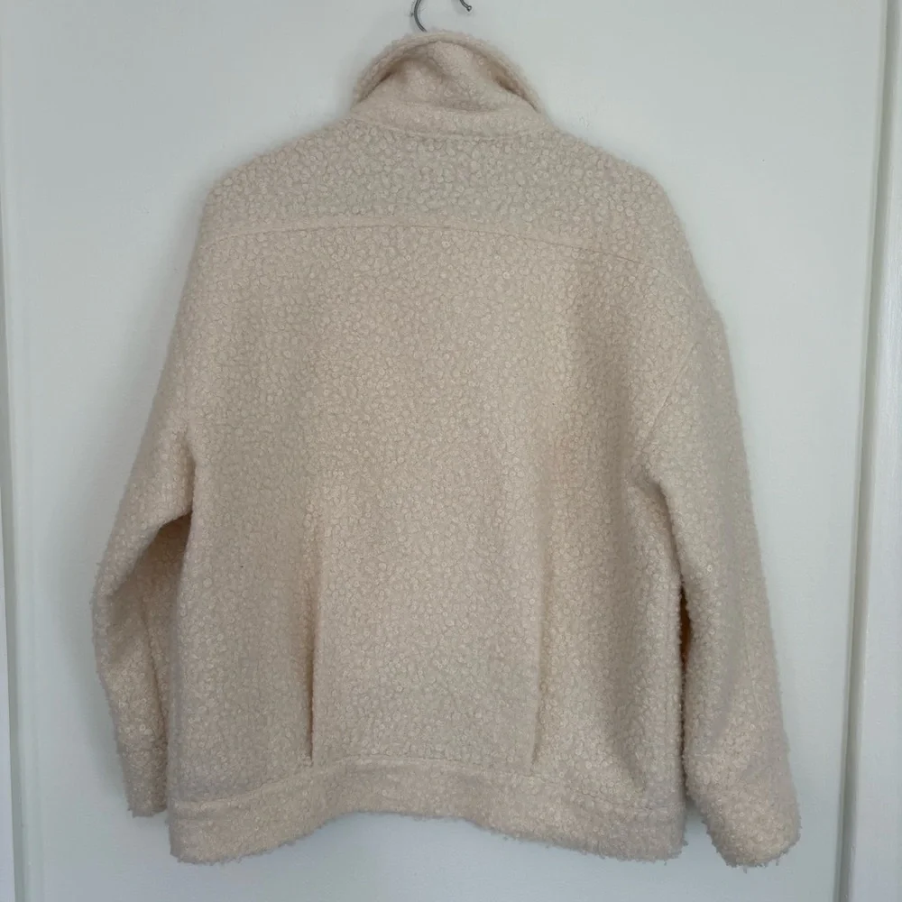 Madewell ||‎ Boucle Bomber Jacket Cream Ivory Medium